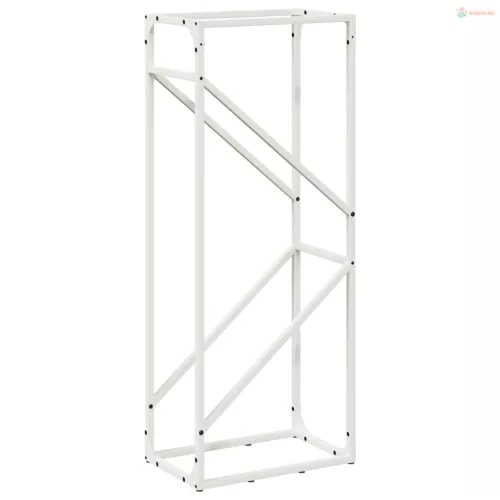 Fehér hidegen hengerelt acél tűzifatároló 40x25x100 cm