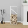 Fehér hidegen hengerelt acél tűzifatároló 40x25x100 cm