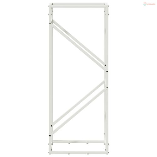 Fehér hidegen hengerelt acél tűzifatároló 40x25x100 cm