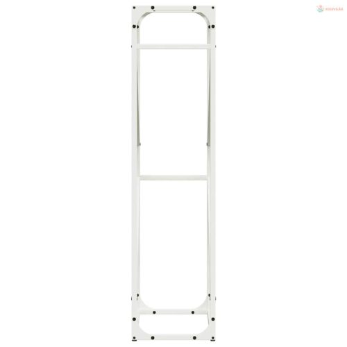 Fehér hidegen hengerelt acél tűzifatároló 40x25x100 cm