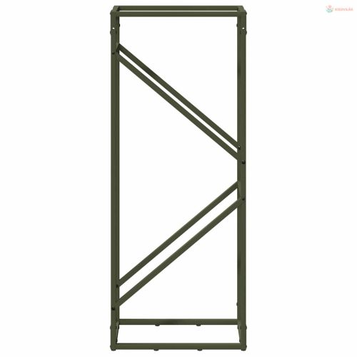 Olívazöld hidegen hengerelt acél tűzifatároló 40x25x100 cm