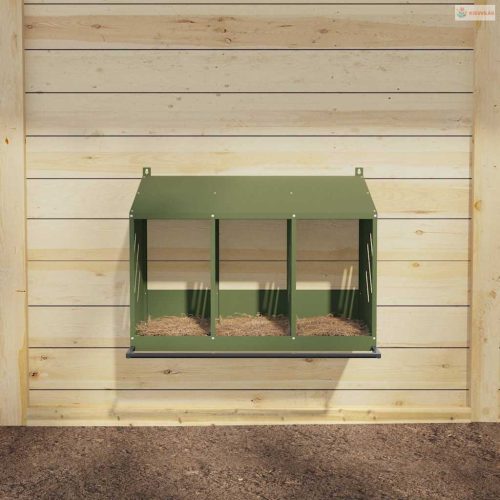 Olívazöld fémből fém csirke fészekrakó doboz 3 rekesszel