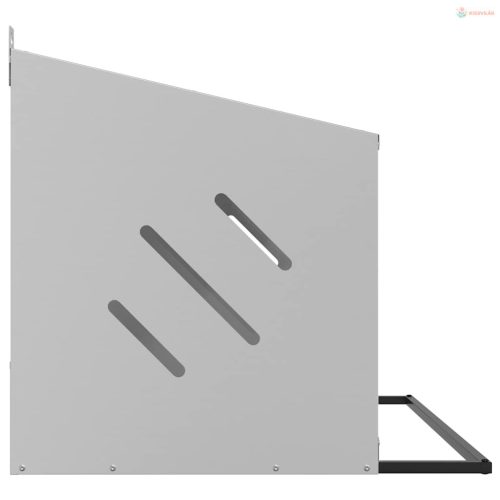 Horganyzott ezüst fém csirke fészekrakó doboz 2 rekesszel