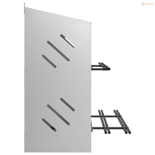 Horganyzott ezüst fém csirke fészekrakó doboz 8 rekesszel