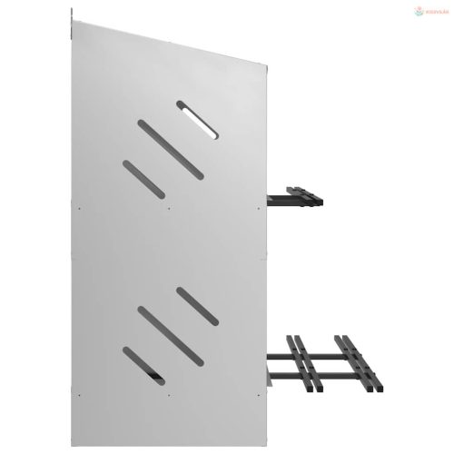 Horganyzott ezüst fém csirke fészekrakó doboz 6 rekesszel