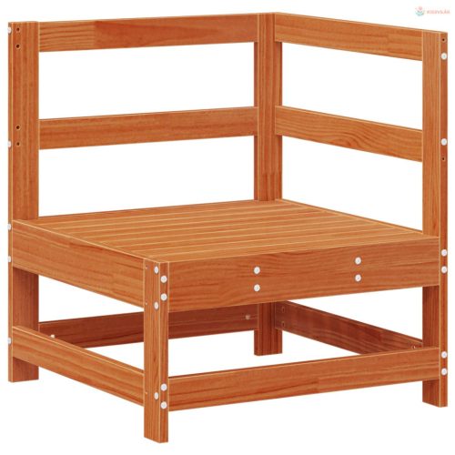 Kerti Sarokkanapé Tömör Fenyőfa Viaszbarna