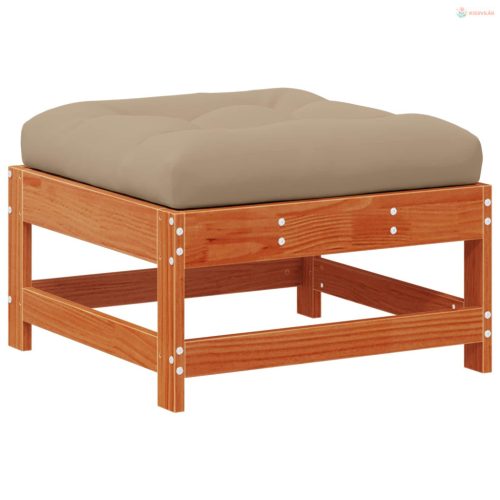 Sarokkanapé egységek párnával Viaszbarna 190 x 62 x 70,5 cm