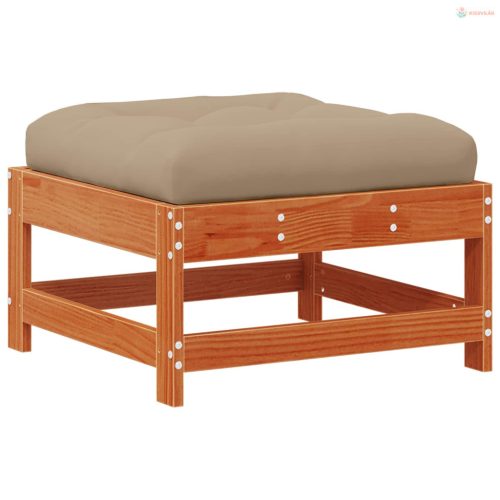 Kerti lábtartó Tömör Fenyőfa Viaszbarna