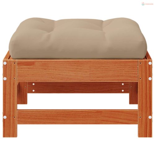 Kerti lábtartó Tömör Fenyőfa Viaszbarna