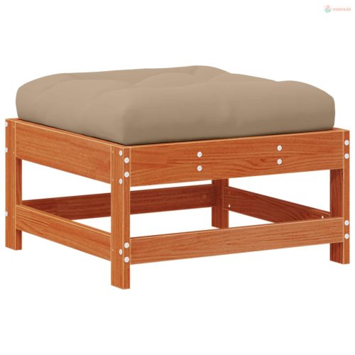 Kerti lábtartó Tömör Fenyőfa Viaszbarna