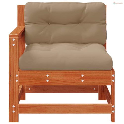 Kerti Sarokkanapé Tömör Fenyőfa Viaszbarna