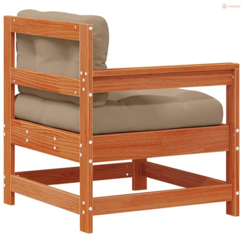 Kerti Sarokkanapé Tömör Fenyőfa Viaszbarna