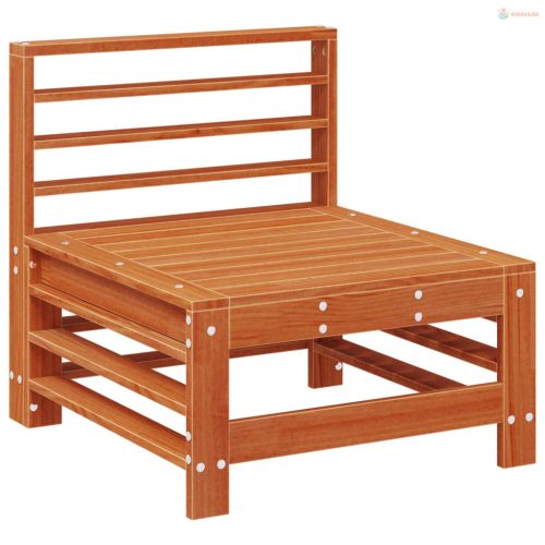 Kerti Középső Kanapé Tömör fenyő Gyantás Barna Fenyő