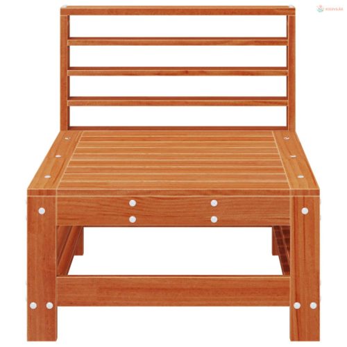 Kerti Középső Kanapé Tömör fenyő Gyantás Barna Fenyő