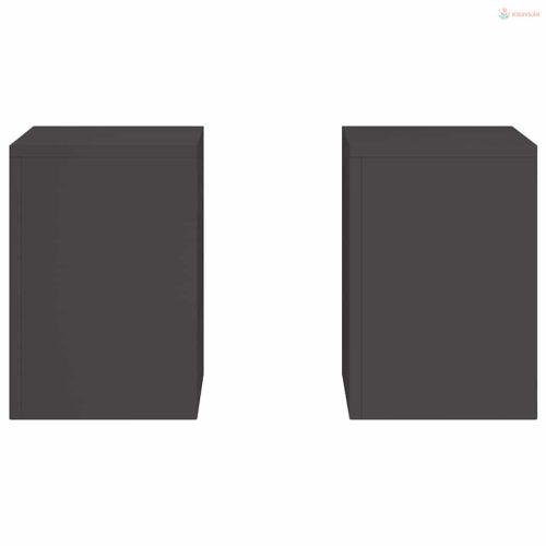 Növényállvány 2 pcs Fekete 24 x 24 x 35 cm Acél