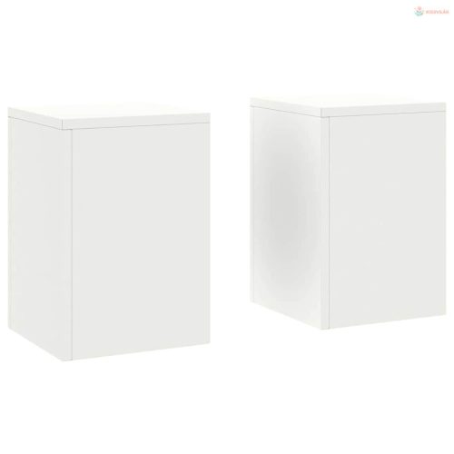 Növényállvány 2 pcs Fehér 24 x 24 x 35 cm Acél