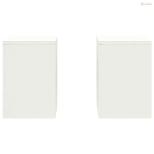 Növényállvány 2 pcs Fehér 24 x 24 x 35 cm Acél