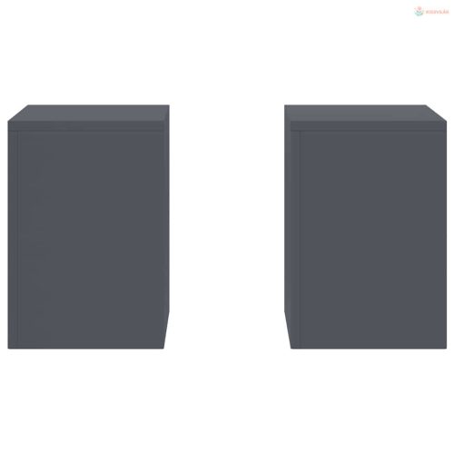 Növényállvány 2 pcs Antracit 24 x 24 x 35 cm Acél