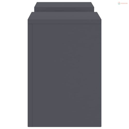 Növényállvány 2 pcs Antracit 24 x 24 x 35 cm Acél