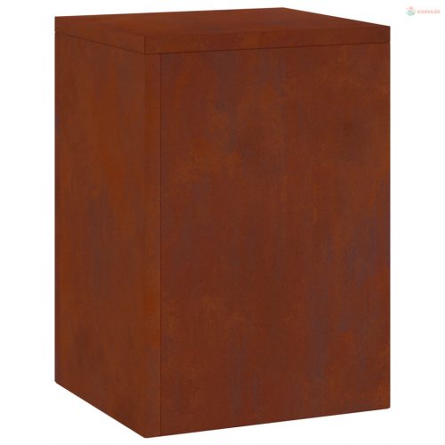 Növényállvány 2 pcs Rozsdás 24 x 24 x 35 cm Időjárásálló acél