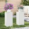 Növényállvány 2 pcs Fehér 24 x 24 x 55 cm Acél