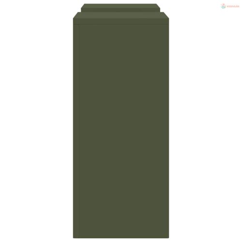 Növényállvány 2 pcs Oliva zöld 24 x 24 x 55 cm Acél