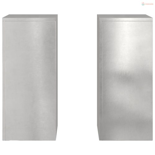 Növényállvány 2 pcs Ezüst 24 x 24 x 55 cm Rozsdamentes acél