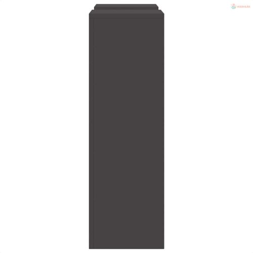 Növényállvány 2 pcs Fekete 24 x 24 x 75 cm Acél