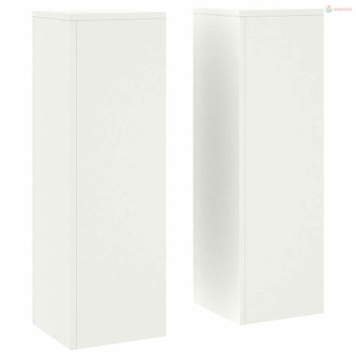 Növényállvány 2 pcs Fehér 24 x 24 x 75 cm Acél