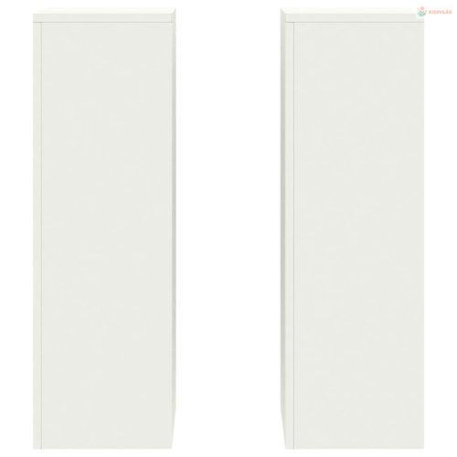 Növényállvány 2 pcs Fehér 24 x 24 x 75 cm Acél