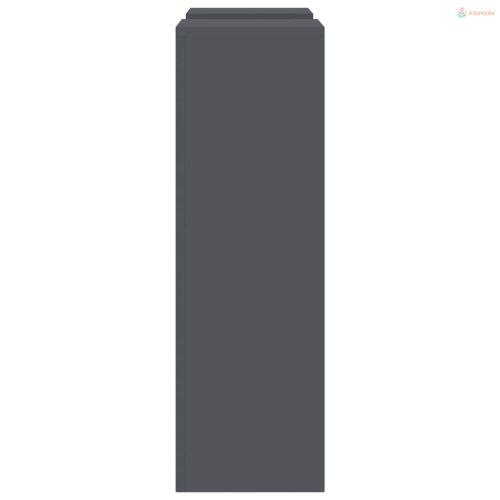 Növényállvány 2 pcs Antracit 24 x 24 x 75 cm Acél