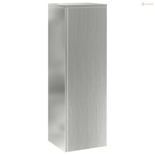 Növényállvány 2 pcs Ezüst 24 x 24 x 75 cm Horganyzott acél