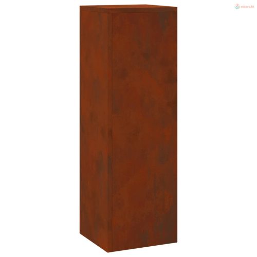 Növényállvány 2 pcs Rozsdás 24 x 24 x 75 cm Időjárásálló acél