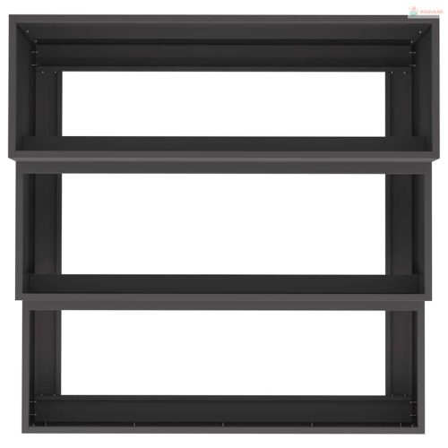 Kerti cserép Fekete 90 x 90 x 35 cm Hidegen hengerelt acél