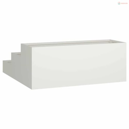 Kerti cserép Fehér 90 x 90 x 35 cm Hidegen hengerelt acél
