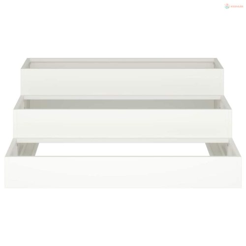 Kerti cserép Fehér 90 x 90 x 35 cm Hidegen hengerelt acél