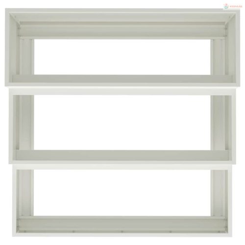 Kerti cserép Fehér 90 x 90 x 35 cm Hidegen hengerelt acél