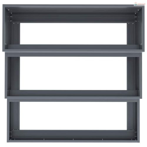 Kerti cserép Antracit 90 x 90 x 35 cm Hidegen hengerelt acél