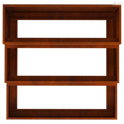 Kerti cserép Rozsdás 90 x 90 x 35 cm Időjárásálló acél