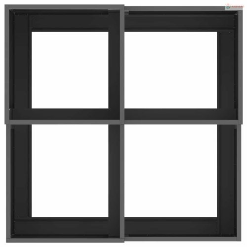 Kerti cserép Fekete 80 x 80 x 48 cm Acél