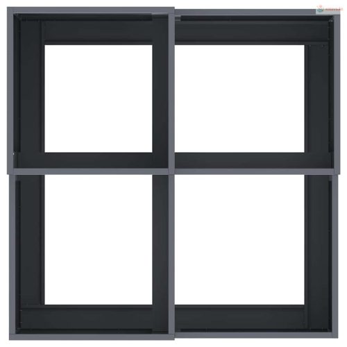 Kerti cserép Antracit 80 x 80 x 48 cm Acél