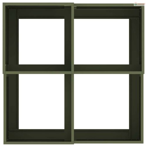 Kerti cserép Oliva zöld 80 x 80 x 48 cm Acél