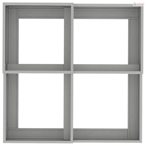 Kerti cserép Ezüst 80 x 80 x 48 cm Rozsdamentes acél