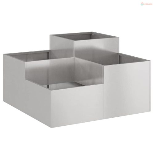 Kerti cserép Rozsdás 80 x 80 x 48 cm Időjárásálló acél