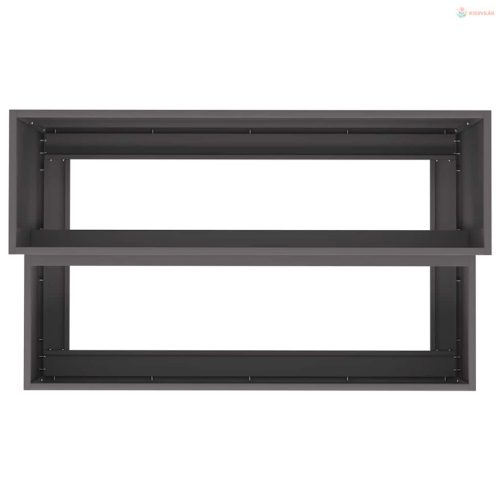 Kerti cserép Fekete 100 x 60 x 45 cm Hidegen hengerelt acél