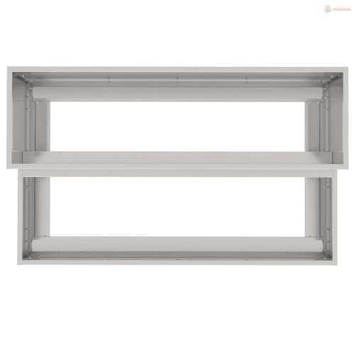 Kerti cserép Ezüst 100 x 60 x 45 cm Rozsdamentes acél