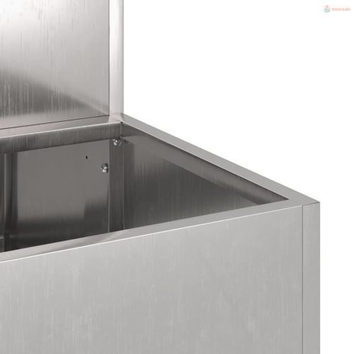 Kerti cserép Ezüst 100 x 60 x 45 cm Rozsdamentes acél