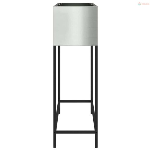 Magas Kerti Cserép Ezüst 100 x 26 x 82 cm Horganyzott acél