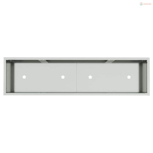 Magas Kerti Cserép Ezüst 100 x 26 x 82 cm Horganyzott acél