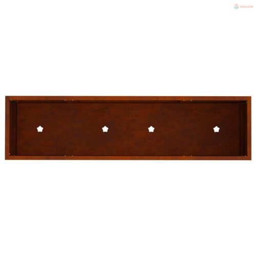 Magas Kerti Cserép Rozsdás 100 x 26 x 82 cm Időjárásálló acél